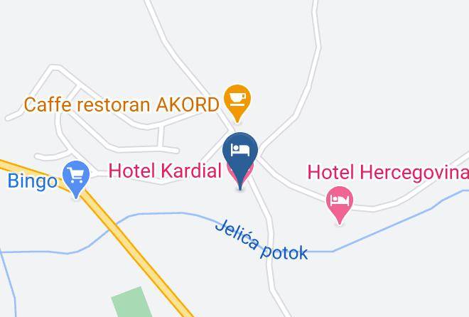 Banja Luka - Hotel Kardial Maps