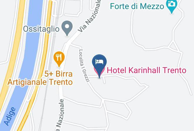 Trento - Hotel Karinhall Trento Maps