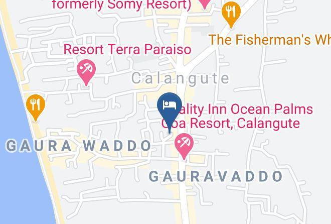 Bardez - Hotel Karishma Grand Calangute Goa Maps