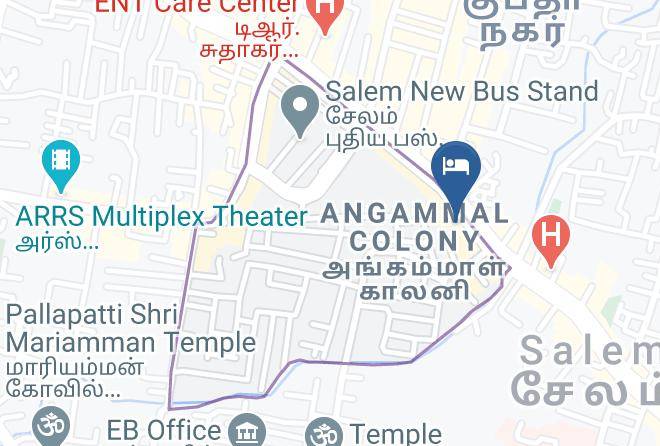 Salem - Hotel Karpagam Maps