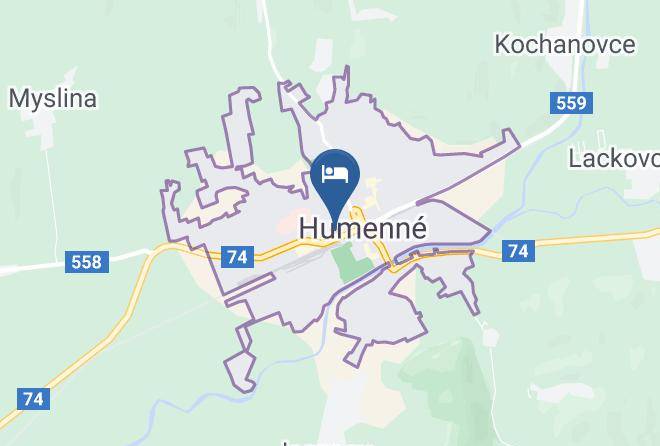 Humenne - Hotel Karpatia Maps