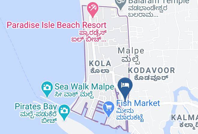 Malpe - Hotel Karthik Restaurant Maps