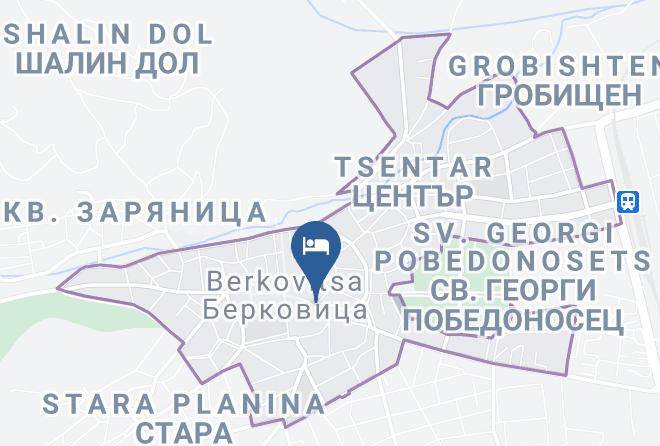 Berkovitsa - Hotel Kashtata Na Generala Maps