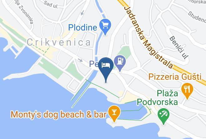 Crikvenica - Hotel Kastel Maps