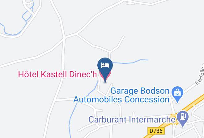 Hotel Kastell Dinec'h Map