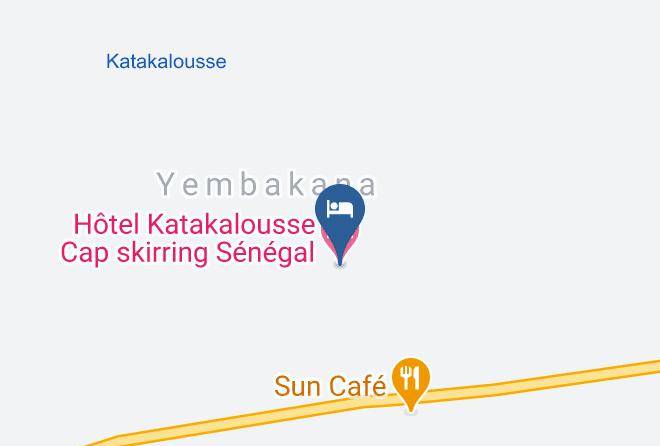 Oussouye - Hotel Katakalousse Cap Skirring Senegal Maps