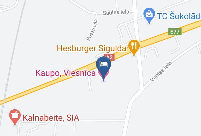 Sigulda - Hotel Kaupo Maps