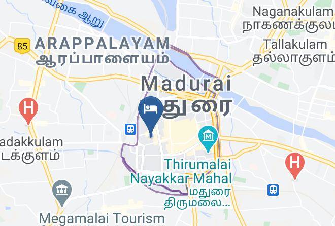 Madurai - Hotel Kaveri Mahal Maps