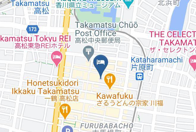 Takamatsu City - Hotel Kawaroku Her Stage Takamatsu Maps