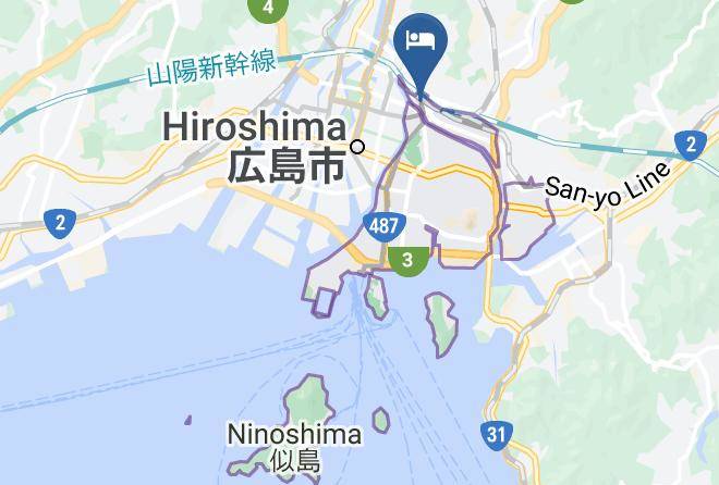 Hiroshima City Minami Ward - Hotel Kawashima Maps