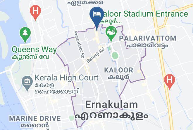 Ernakulam - Hotel Kay Kay Residency Maps