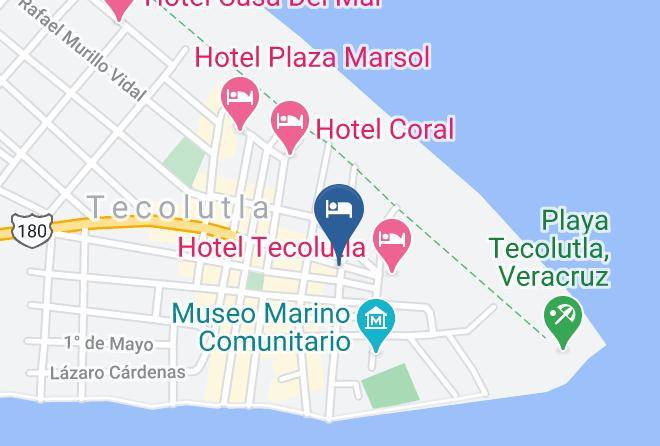 Tecolutla - Hotel Kayam Maps