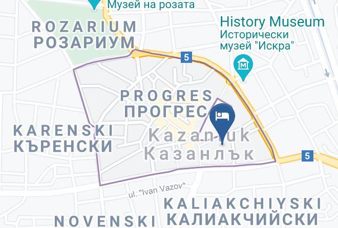 Kazanlak - Hotel Kazanlak Maps