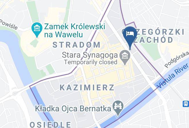 Cracow - Hotel Kazimierz Ii Maps
