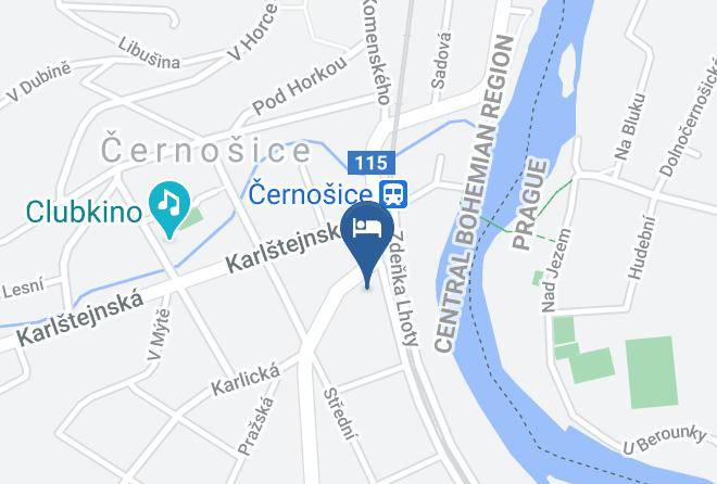 Prague West - Hotel Kazin Maps