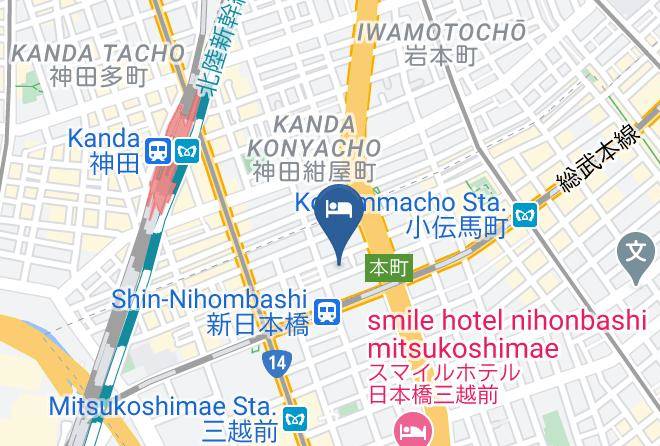 Chuo Ward - Hotel Kazusaya Maps