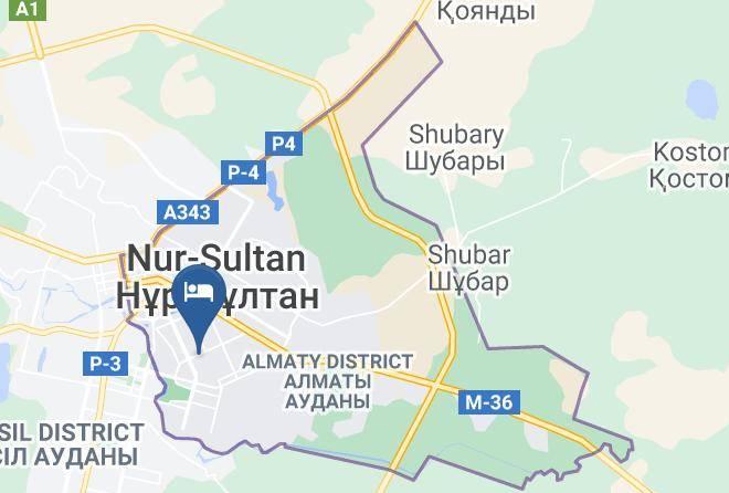 Nur Sultan - Kazzhol Hotel Astana Maps