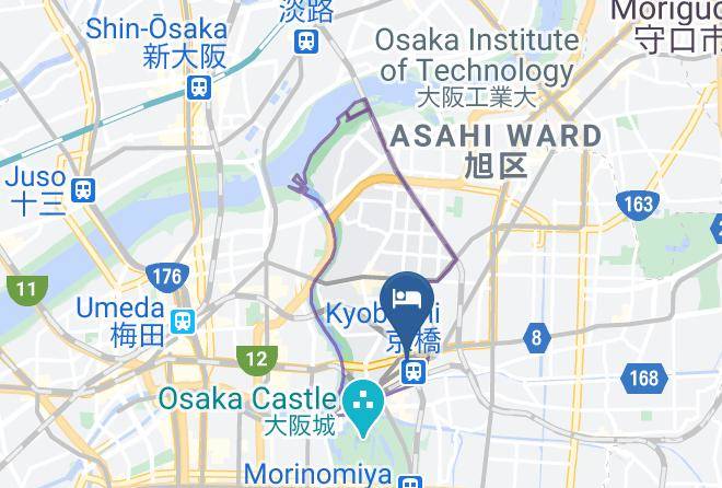 Osaka City Miyakojima Ward - Hotel Keihan Kyobashi Grande Maps