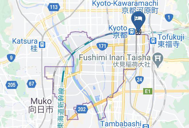 Kyoto City Minami Ward - Hotel Keihan Kyoto Grande Maps