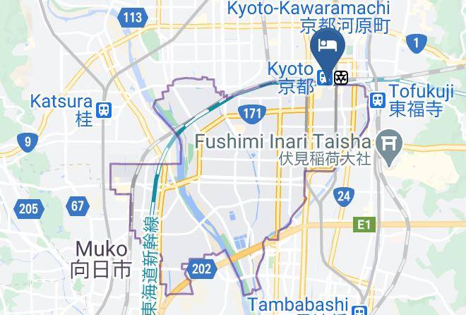 Kyoto City Minami Ward - Hotel Keihan Kyoto Station South Maps