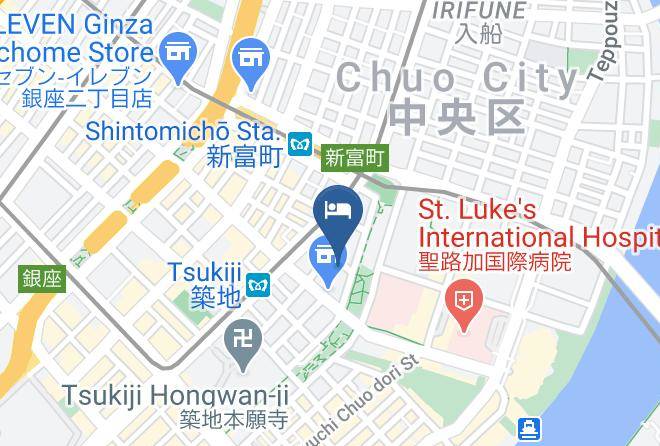 Hotel Keihan Tsukiji Ginza Grande Map
