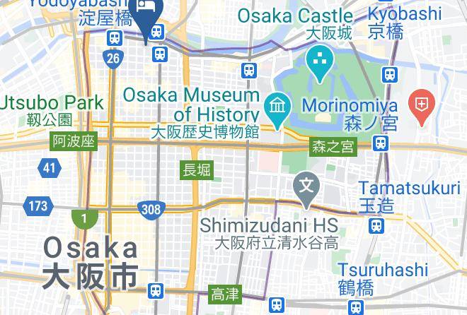 Osaka City Chuo Ward - Hotel Keihan Yodoyabashi Maps