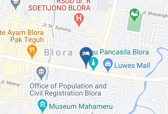 Blora Regency - Hotel Kencana Maps