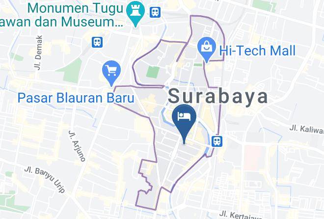 Kota Surabaya - Hotel Kenongo Maps