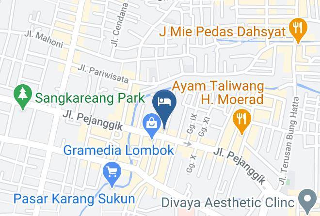 Kota Mataram - Hotel Kertayoga Maps