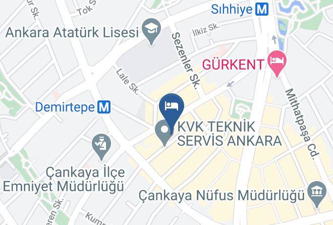 Izz Otel Ankara Map - Ankara - Cankaya