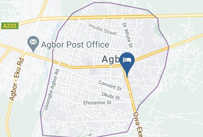 Agbor - Hotel Keziah Maps