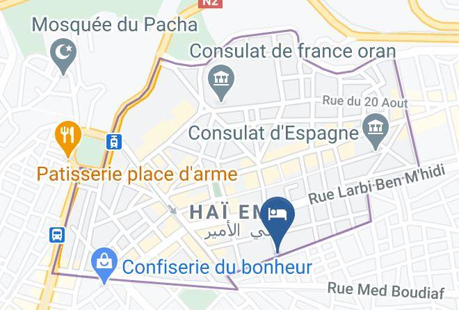 Oran - Hotel Khalid Maps