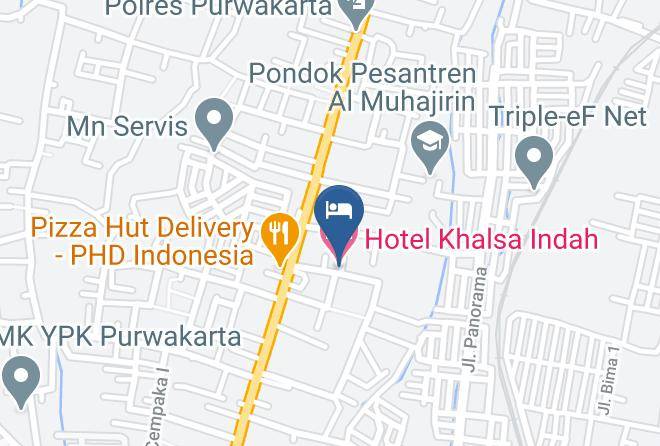 Purwakarta Regency - Hotel Khalsa Indah Maps