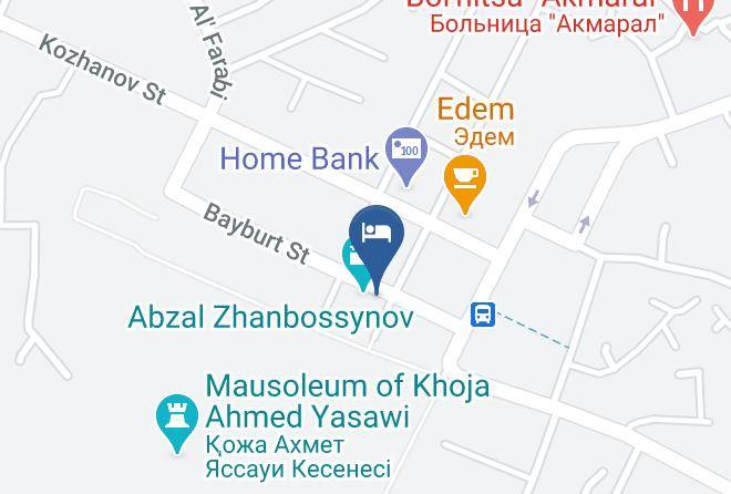 Kazakhstan - Hotel Khanaka Maps