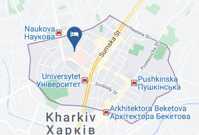 Kharkiv - Hotel Kharkiv Voyazh Maps