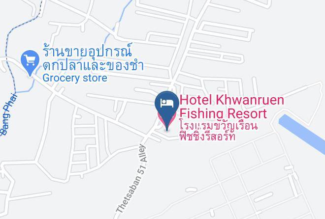 Amphoe Ban Chang - Hotel Khwanruen Fishing Resort Maps