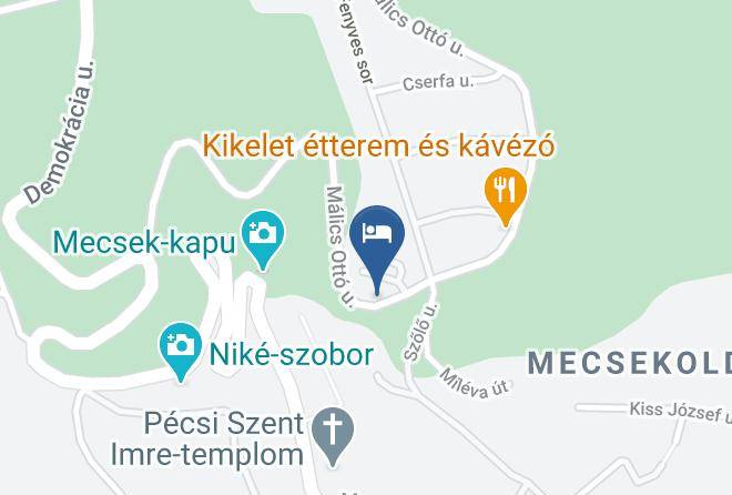 Pecs - Hotel Kikelet Maps