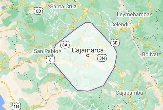 Cajamarca - Hotel Killary Maps
