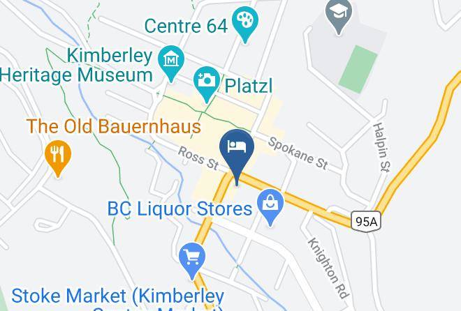Hotel Kimberley Downtown Map