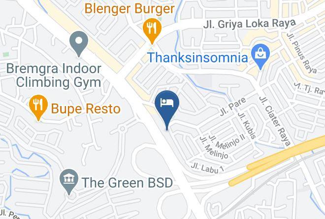 Kota Tangerang Selatan - Hotel Kinari Residence Maps