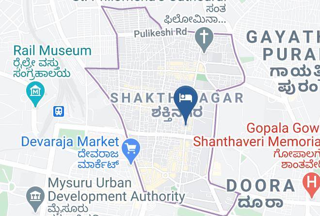 Mysore - Hotel Kings Kastel Maps