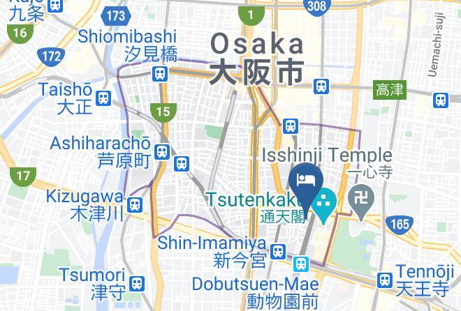 Osaka City Naniwa Ward - Hotel Kingyo Maps