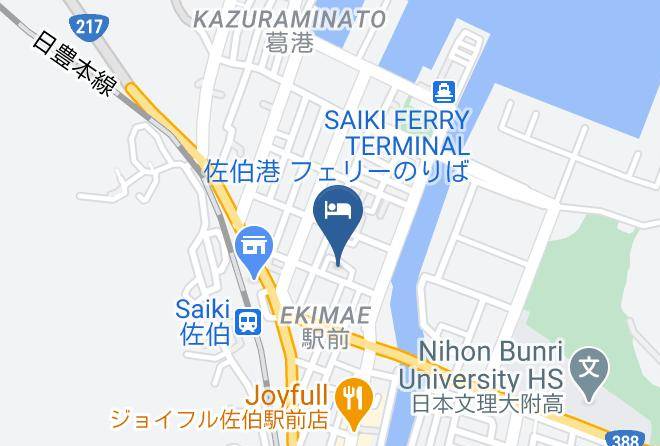 Saiki City - Hotel Kinsui En Maps