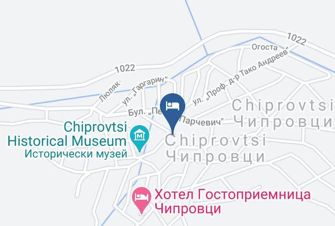 Chiprovtsi - Hotel Kiprovets Maps