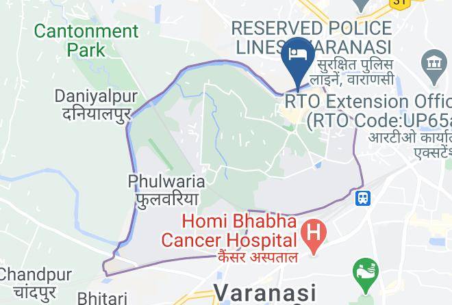 Varanasi - Hotel Kiran Palace Maps