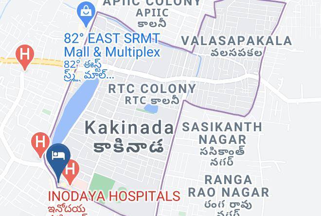 Kakinada - Hotel Kiran Vilas International Maps