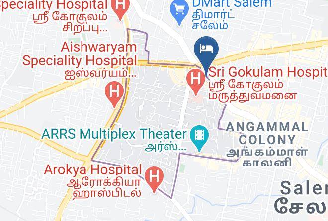 Salem - Hotel Kirthikaa Palace Maps