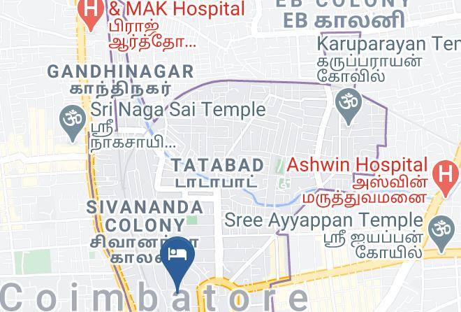 Coimbatore - Hotel Kiscol Grands Maps