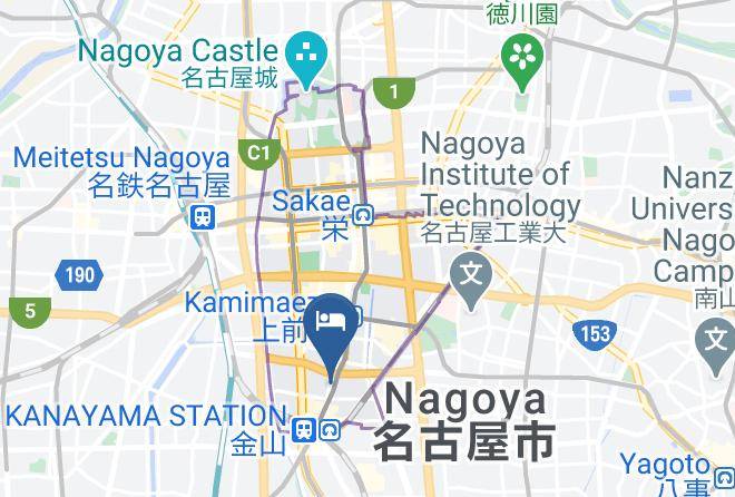 Nagoya City Naka Ward - Hotel Kiyoshi Nagoya No 2 Maps