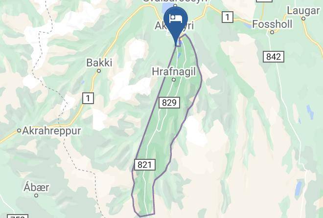 Akureyri - Hotel Kjarnalundur Maps